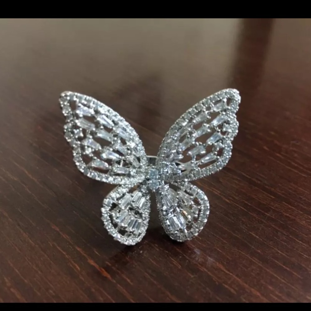CZ Butterfly Ring - Picture 5 of 6